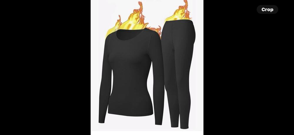 UNIQUEBELLA Wommen Thermal Long Johns Base Layer Bottom Top Warm Underwear Set
